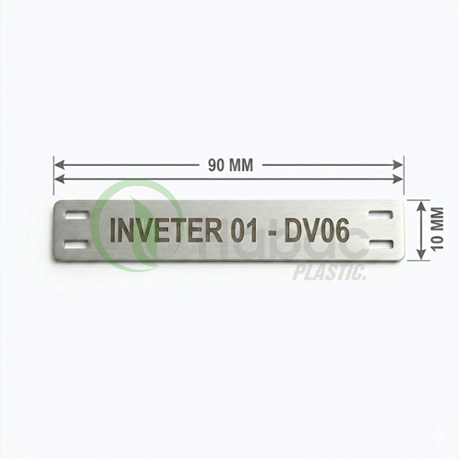 Thẻ Tagname inox 304/ Thẻ treo ký hiệu inox/ Tem inox/ đầu cos inox/ bảng tên inox/ cáp inox (Kích t