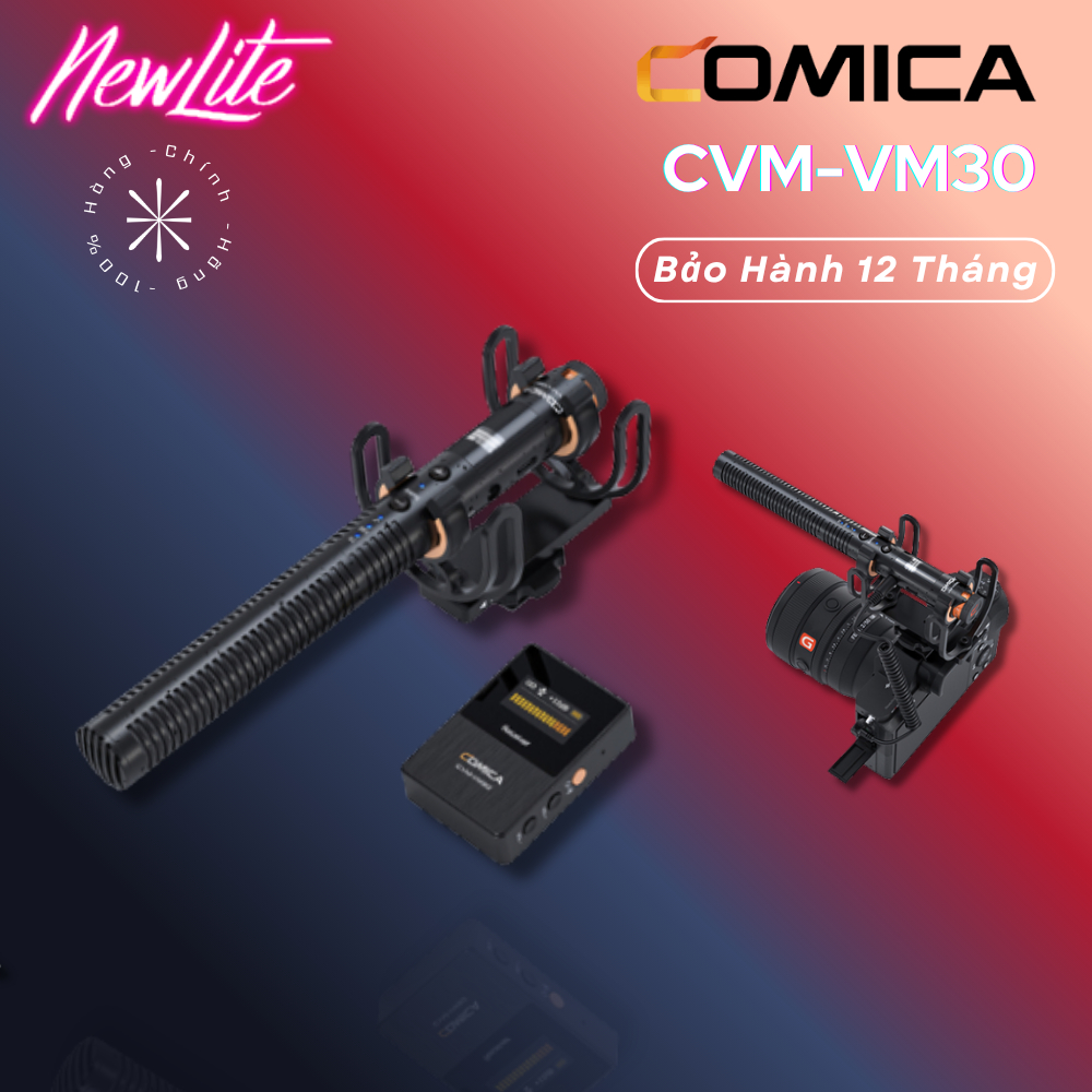 Comica CVM-VM30 - MICRO SHOTGUN không dây 2.4G - Hàng chính hãng