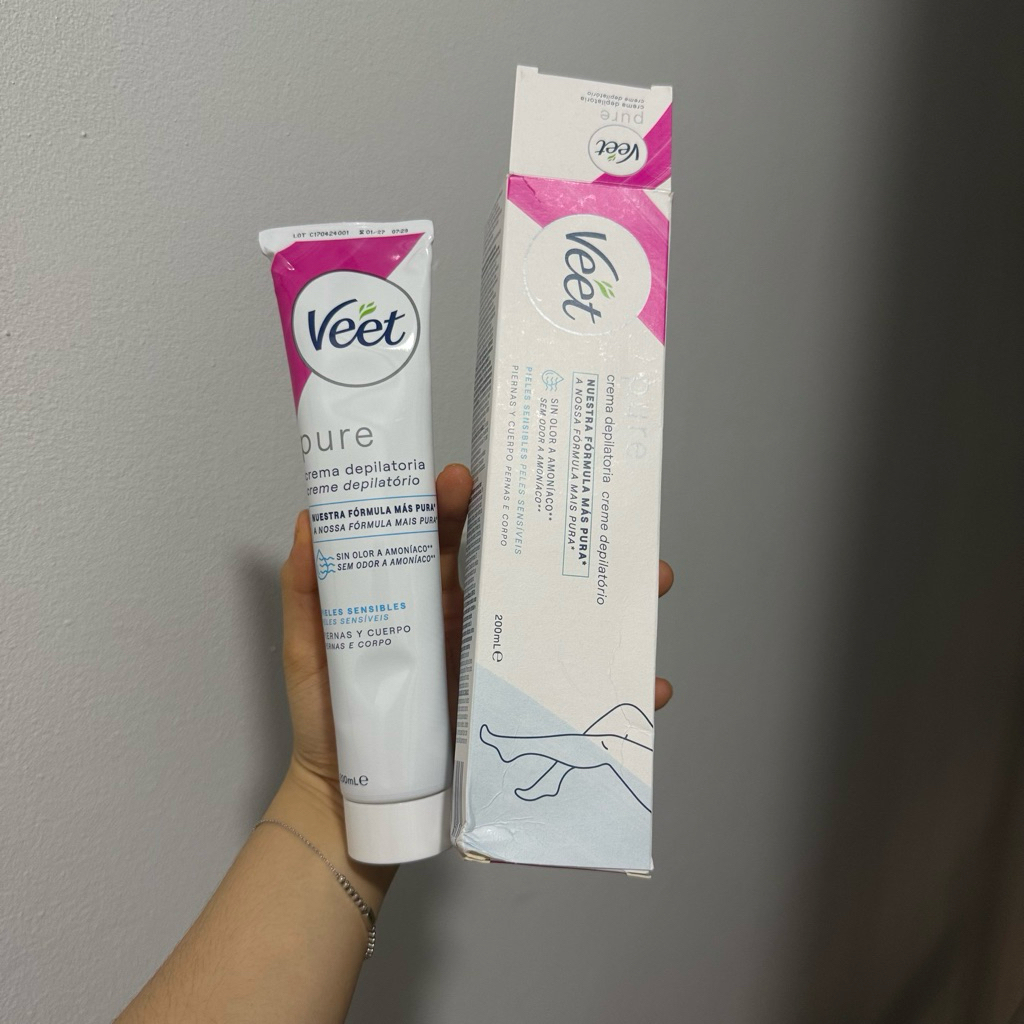 [THANH LÝ VỎ XẤU - HSD 01/2027] Kem tẩy violong Veet - XANH DƯƠNG da nhạy cảm tuýp 200ml