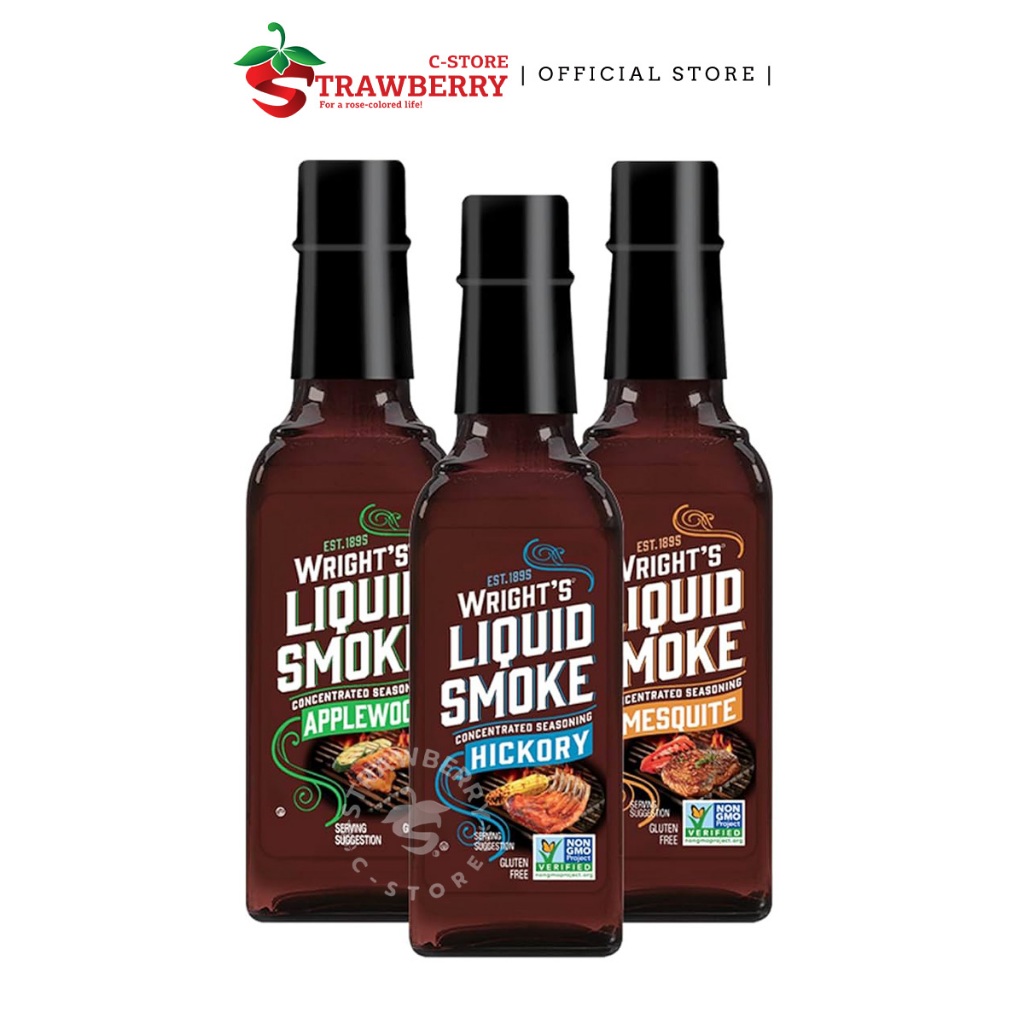 Nước Sốt Xông Khói Ướp Đồ Nướng BBQ Cô Đặc Wright's Mesquite Liquid Smoke Concentrated Seasoning, Ch
