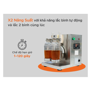 Máy lắc cốc đôi trà sữa unibar ubsk LC 2 - Bảo hành 12 tháng