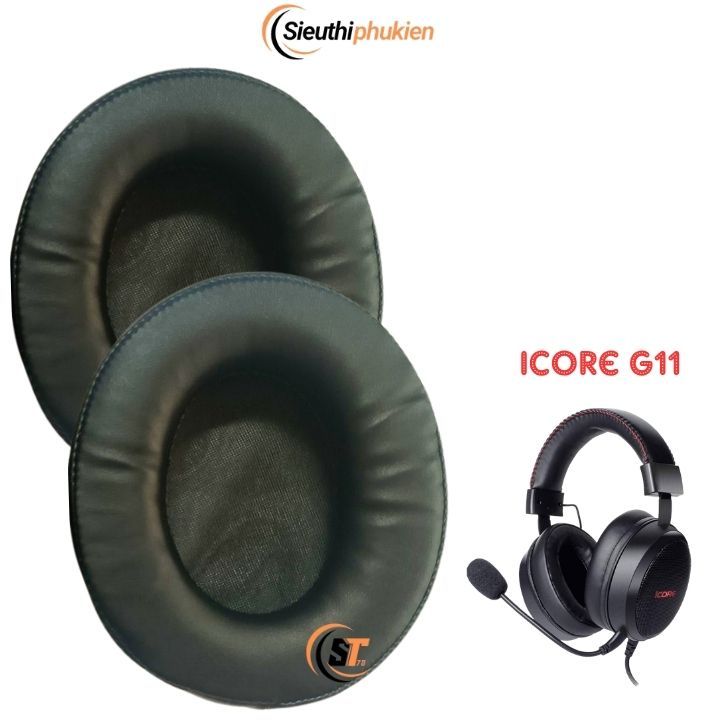 Đệm ốp tai nghe Gaming Có Dây ICore G11 dày dặn, ốp tai nghe 08010
