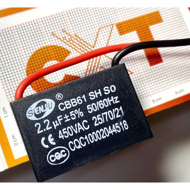 Tụ quạt CBB61 2uF 450V 5%