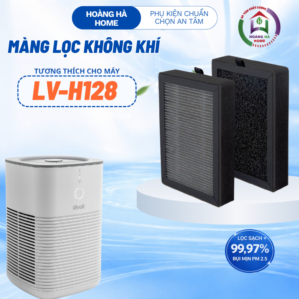 Lõi lọc không khí tương thích cho máy Levoit Core LV-H128 (SET 2 MÀNG) - Màng lọc không khí LV-H128,