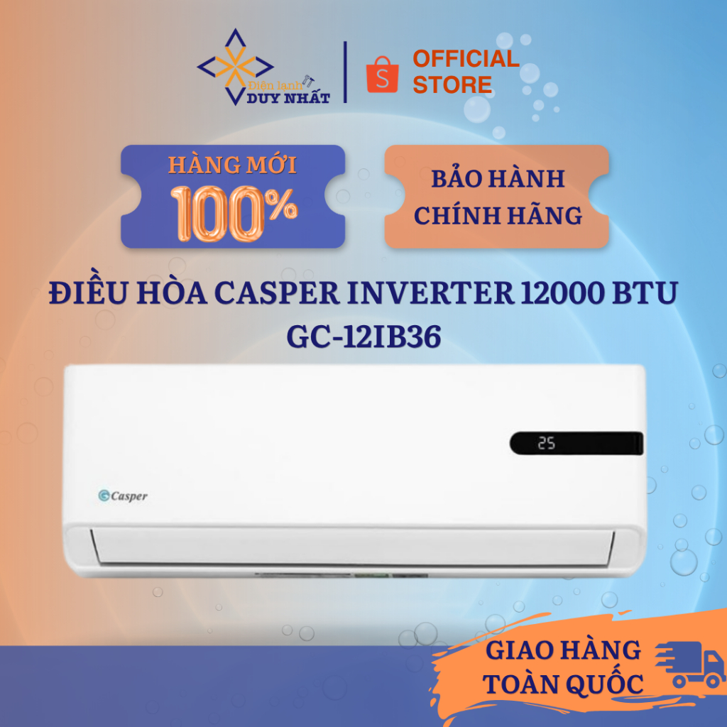Điều hòa Casper Inverter 12000 BTU 1.5HP GC-12IB36