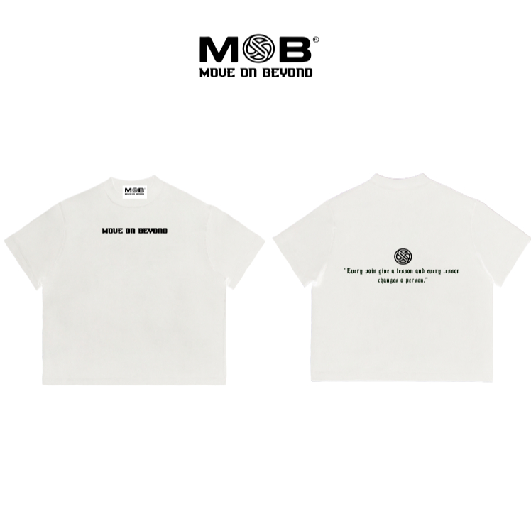 ÁO THUN FORM BOXY MOB LOGO-270GSM-COTTON