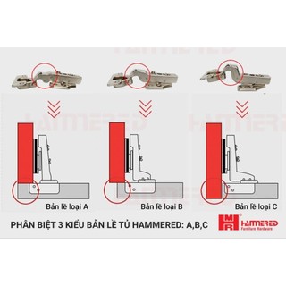 Bản lề nối 2 cánh vuông góc ( bản lề 90 độ, 135 độ, 165 độ), không kèm ốc