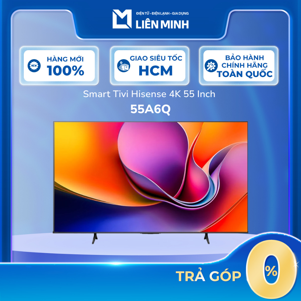 [Shopee - Lắp đặt 0Đ HN HCM] 43A6Q | 50A6Q | 55A6Q | 65A6Q Smart Tivi Hisense 4K UHD