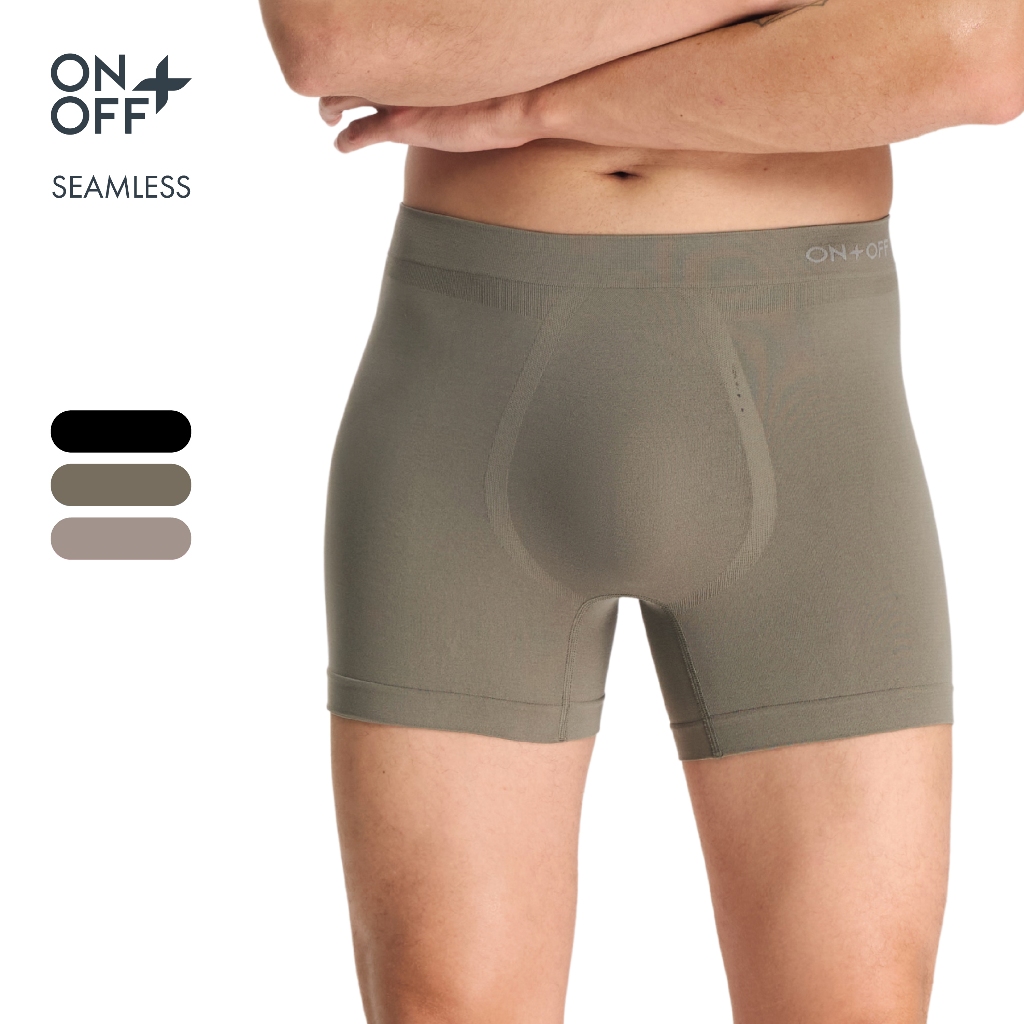 Quần lót nam Seamless công nghệ 3D pouch nâng đỡ nhẹ nhàng, phom dáng Boxer Brief chắc chắn ONOFF - 