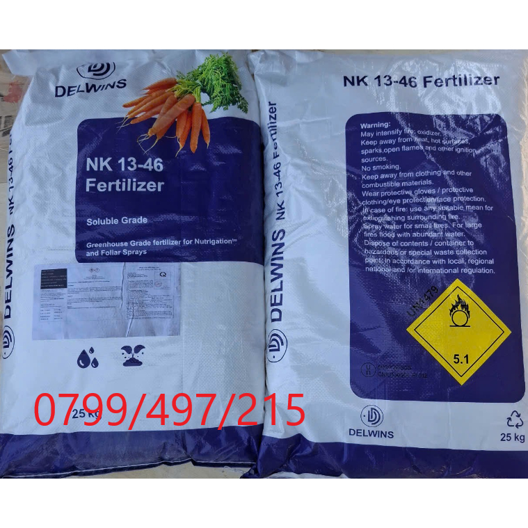 Phân bón NK 13-46 Tinh Khiết, Tăng Cường Năng Suất và Chất Lượng Cây Trồng