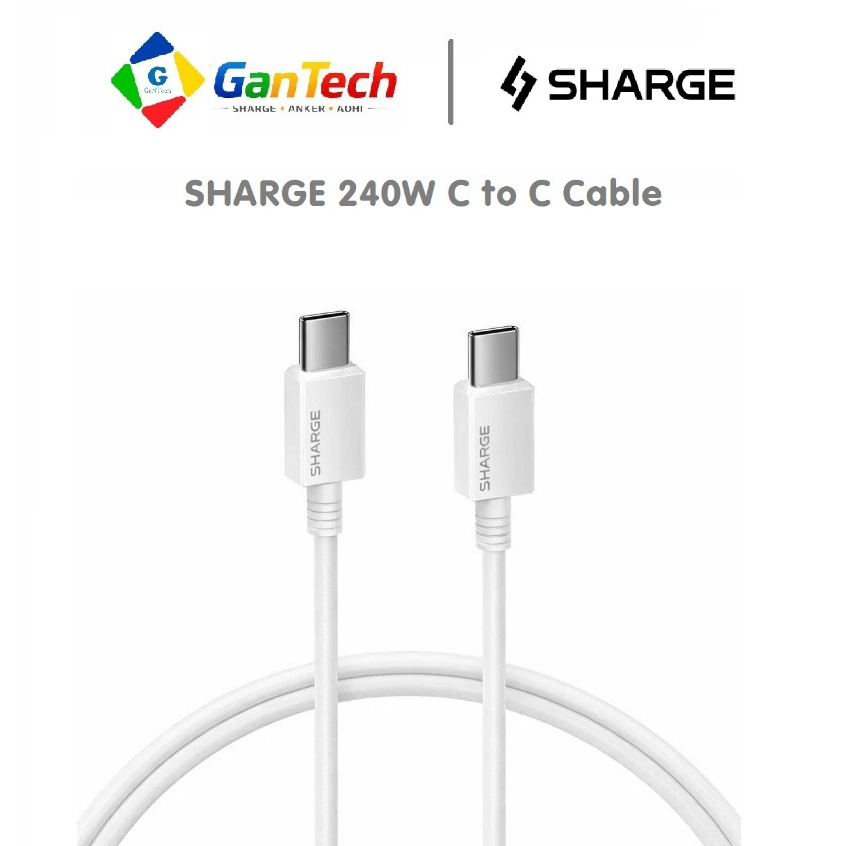 Cáp sạc Sharge USB-C-C L6 240W | Dài 1m5