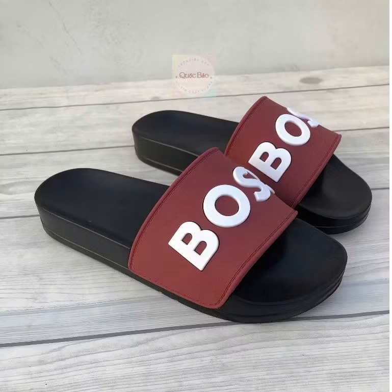 Dép Quai Ngang Boss Nam Nữ Dế Pu Êm Chân Chống Trơn Trượt Hàng Thời Trang Unisex 2025- Dép Lê Boss 2