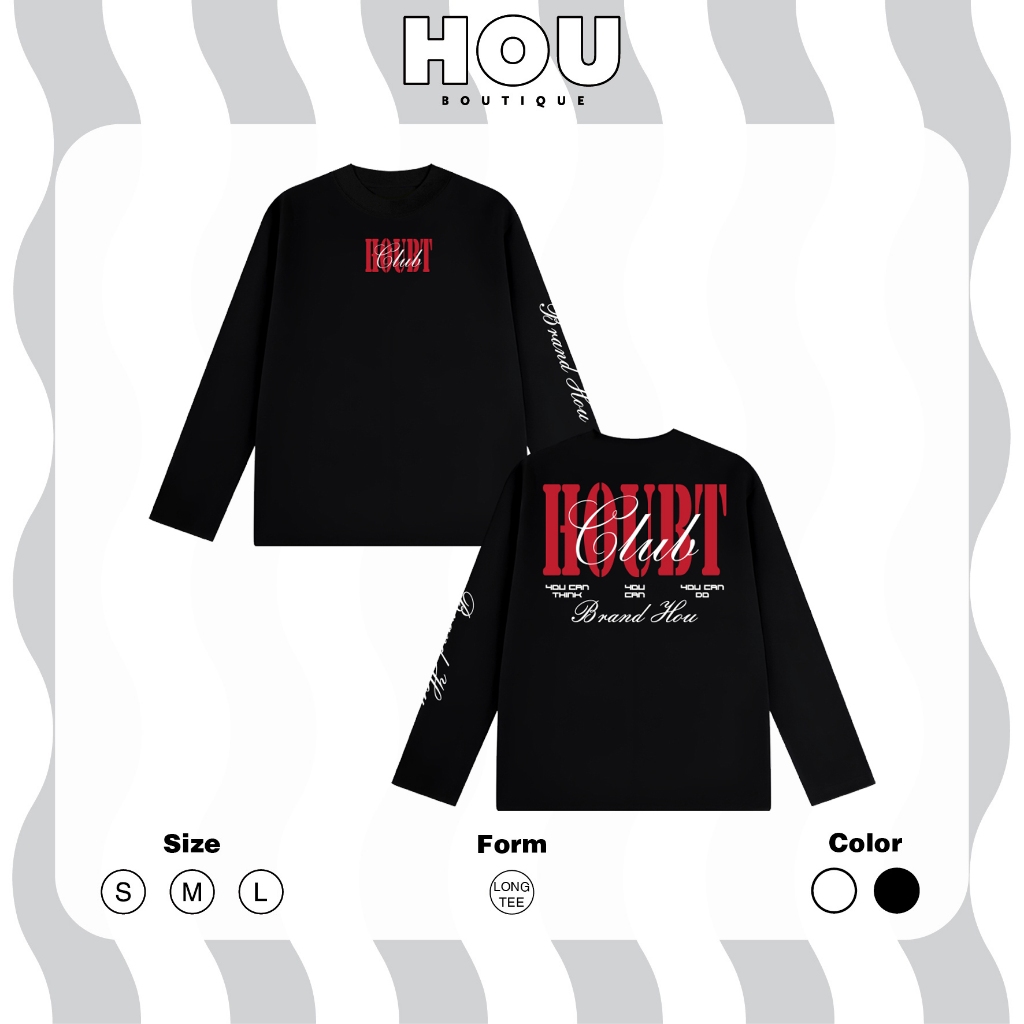 [Hàng Mới] Áo Thun Nữ Longtee tay dài, Thun coton 2 chiều premium, Cổ tròn HOU boutique Mẫu HOU Bt R