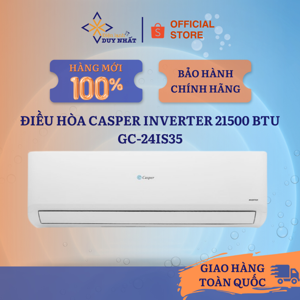 Điều hòa Casper Inverter 21500 BTU 2.5HP GC-24IS35