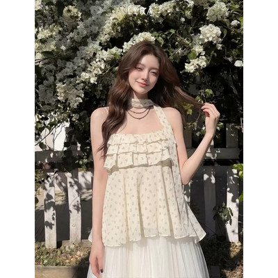 LYRA - Áo 2 dây babydoll hoa nhí phối kèm dây nhẹ nhàng mặc đi chơi đi biển CSYAC0374