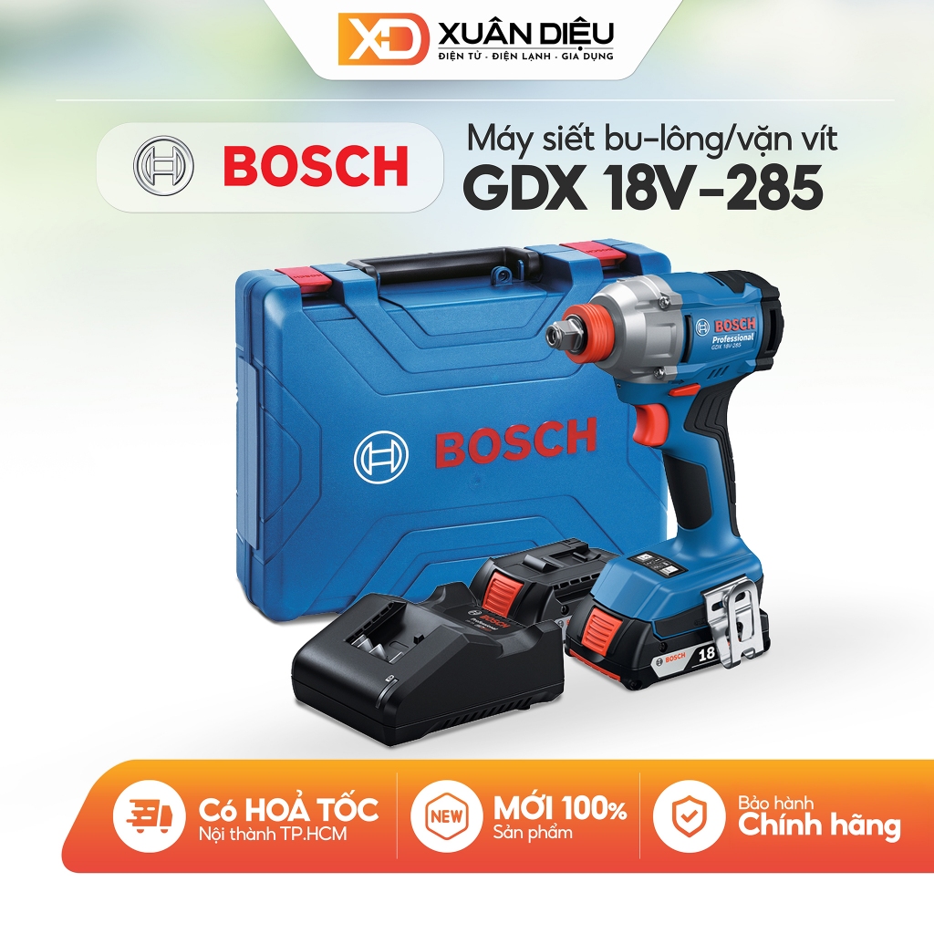 GDX 18V-285 - Máy Bắt Ốc Động Lực Pin Bosch GDX 18V-285 06019N21K2
