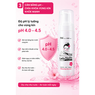 Dung dịch vệ sinh phụ nữ TS6 - 180ml giảm ngứa, mùi hôi, cân bằng pH