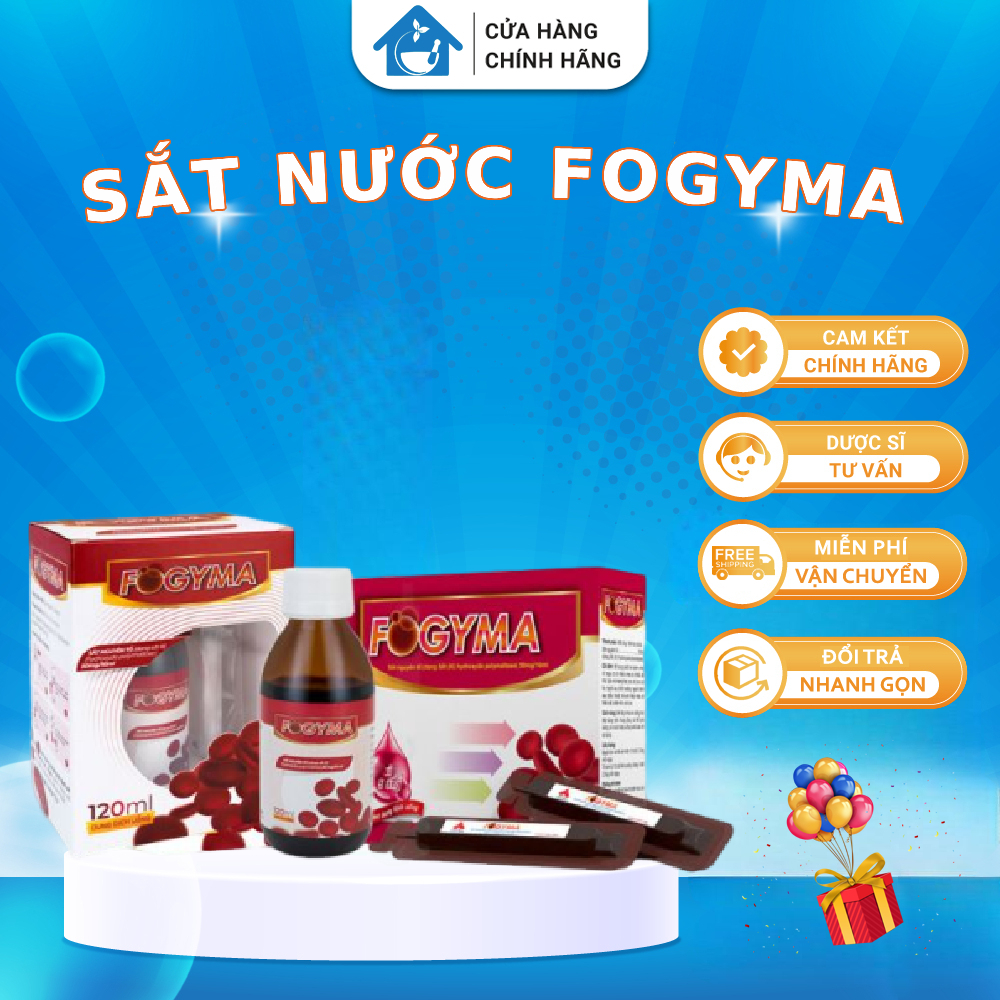 Sắt Nước Fogyma Bổ Sung Sắt Dành Cho Những Người Bị Thiếu Máu Đặc Biệt Trong Thai Kỳ Không Tanh (hàn