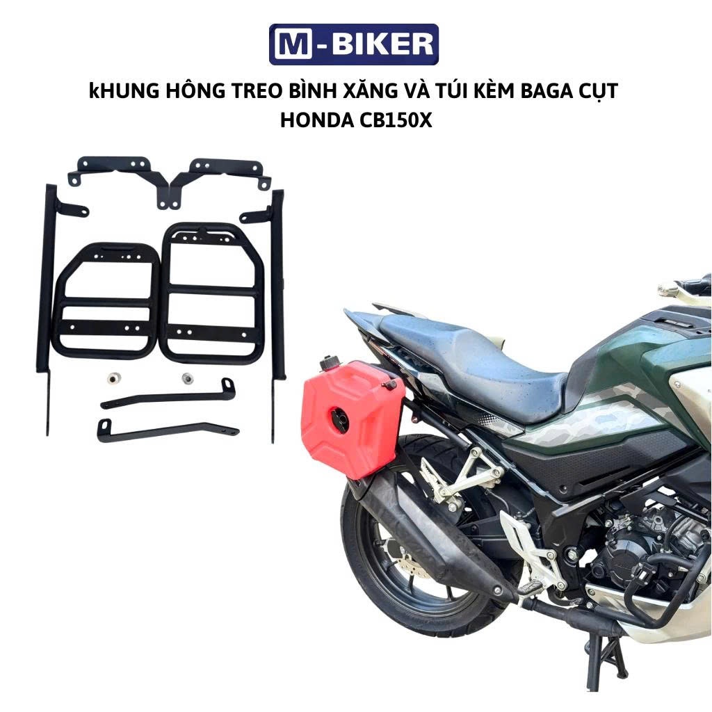 Khung túi hông CB150X, Baga hông CB150X, Bộ khung treo túi dành cho Honda CB150X