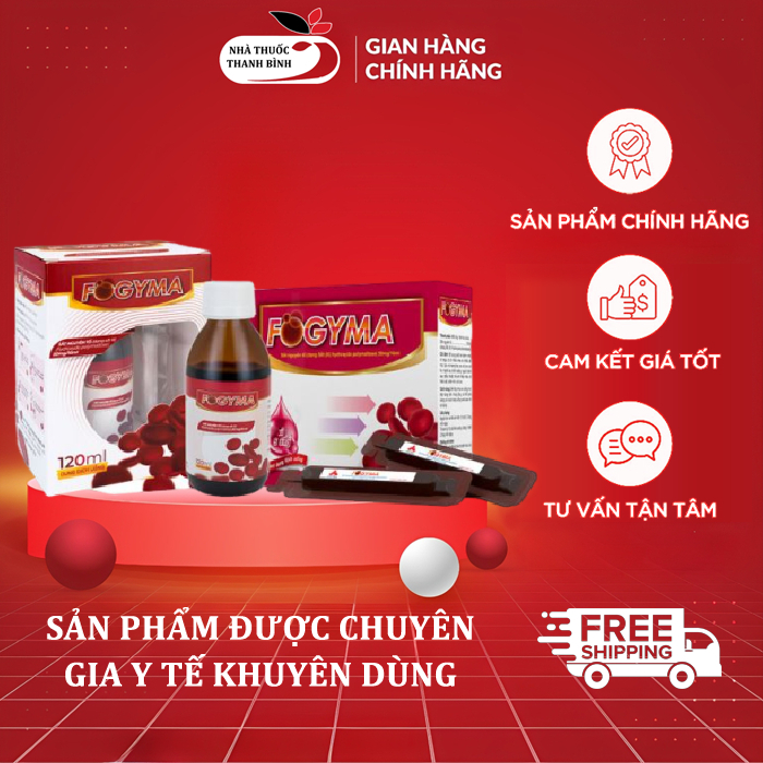 [CHÍNH HÃNG] Sắt Nước Fogyma Bổ Sung Sắt Dành Cho Những Người Bị Thiếu Máu Đặc Biệt Trong Thai Kỳ Kh