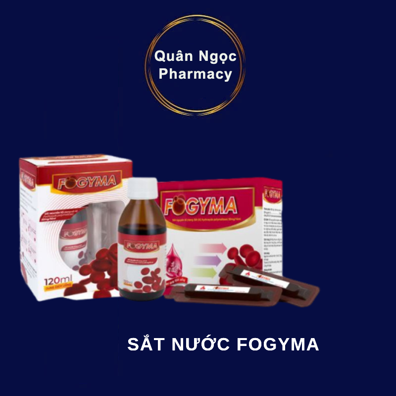 Sắt Nước Fogyma Bổ Sung Sắt Dành Cho Những Người Bị Thiếu Máu Đặc Biệt Trong Thai Kỳ Không Tanh (hàn