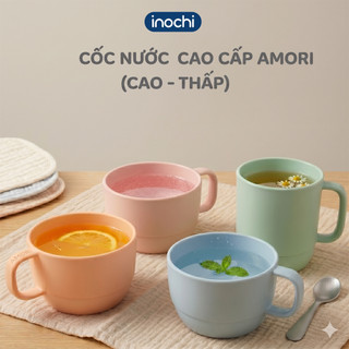 Combo 02 Cốc Uống Nước Inochi - Kiểu Thấp tính năng vượt trội, kháng khuẩn, khử mùi…