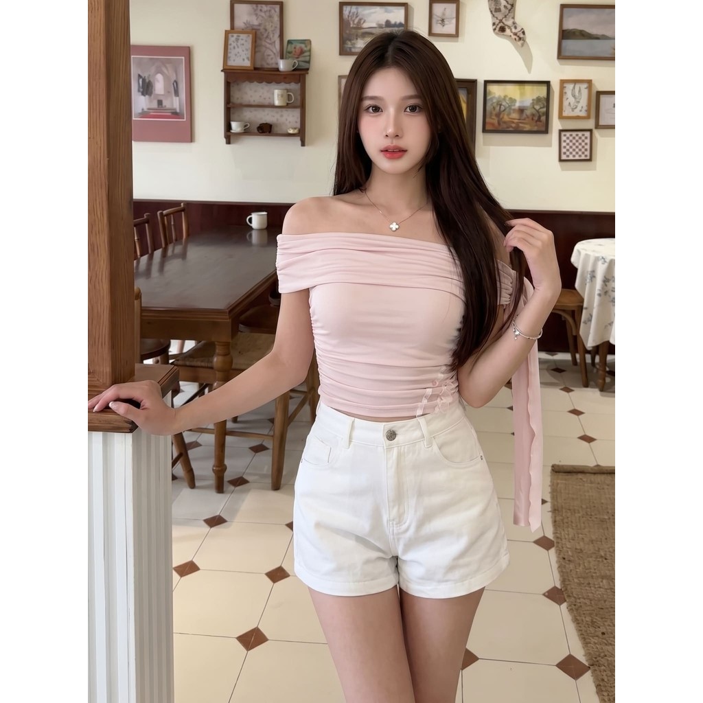 Quần đùi nữ cạp cao chất kaki mềm mát, quần short nữ basic đi cafe mùa hè (kèm quà tặng) QD01 | BigBuy360 - bigbuy360.vn