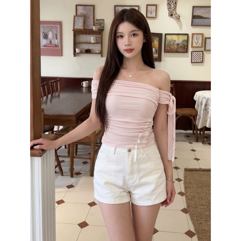 Quần đùi nữ cạp cao chất kaki mềm mát, quần short nữ basic đi cafe mùa hè (kèm quà tặng) QD01 | BigBuy360 - bigbuy360.vn