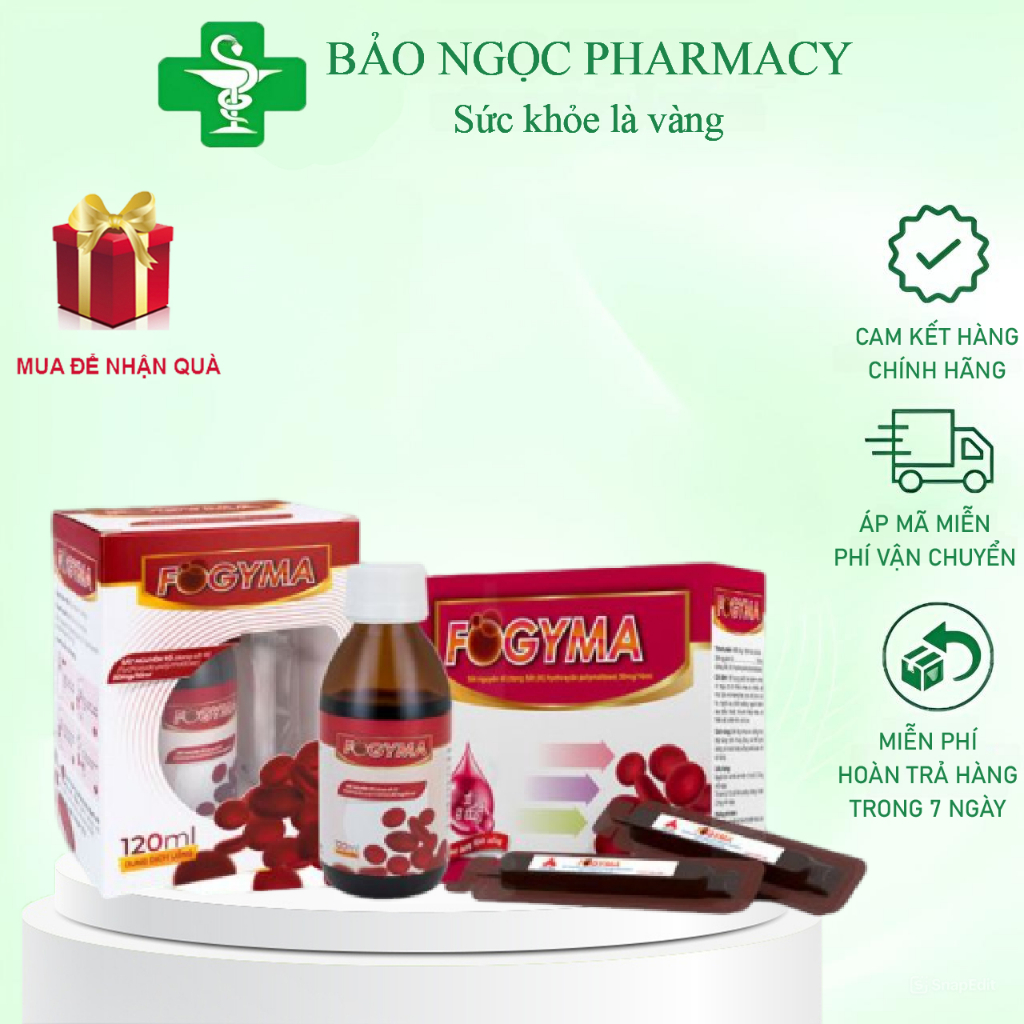 Sắt Nước Fogyma Bổ Sung Sắt Dành Cho Những Người Bị Thiếu Máu Đặc Biệt Trong Thai Kỳ Không Tanh (hàn