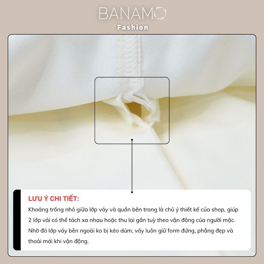 Quần váy nữ BIGSIZE Banamo Fashion chân váy ngắn chữ A cạp cao tôn dáng dễ phối đồ phong cách Hàn Quốc 594 | BigBuy360 - bigbuy360.vn