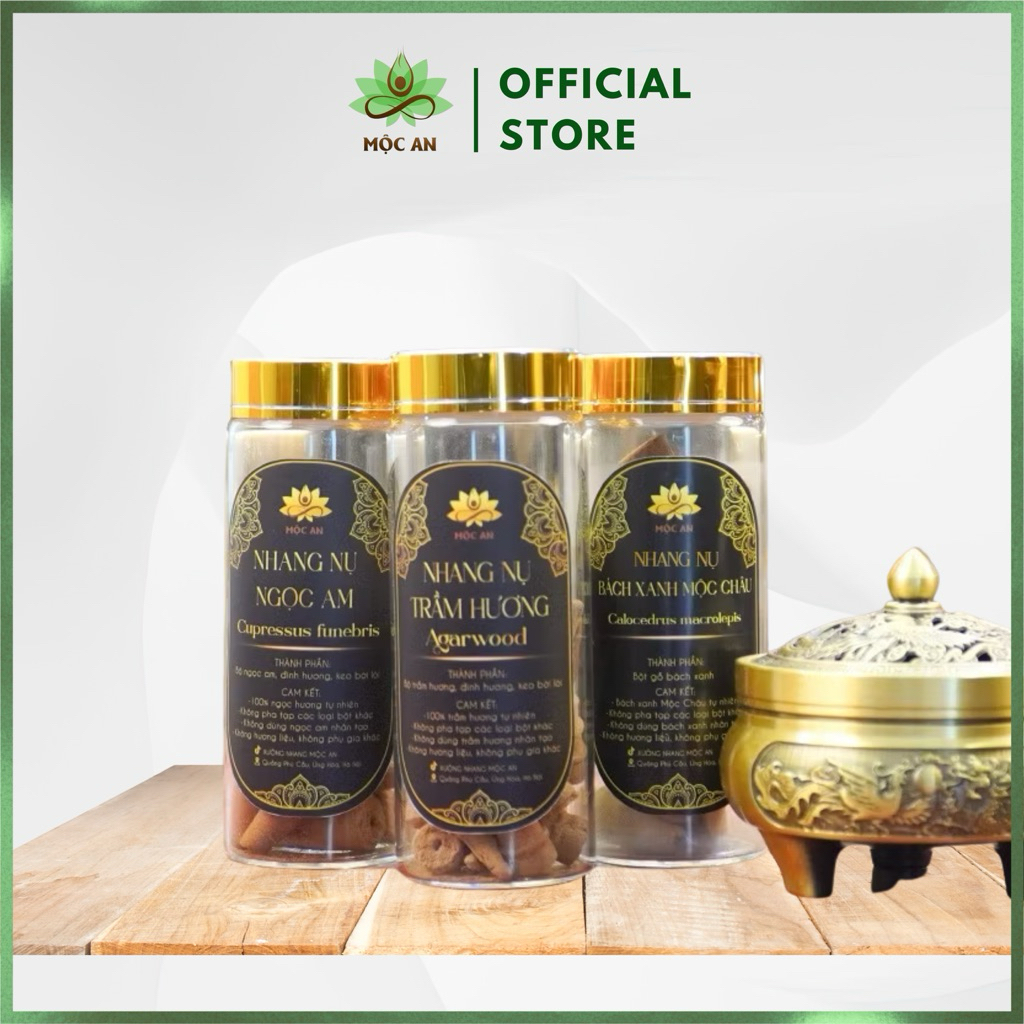 (VIP) Nhang Nụ Thảo Mộc Trầm Hương, Hoàng Đàn, Bách Xanh, Ngọc Am, Đàn Hương - Nhang Nụ Mộc An