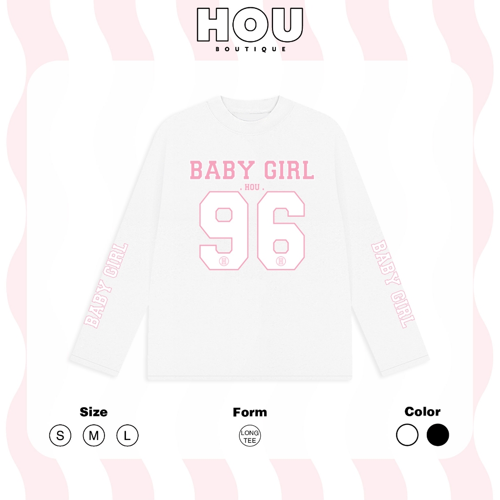 [Hàng Mới] Áo Thun Nữ Longtee tay dài, Thun coton 2 chiều premium, Cổ tròn HOU boutique Mẫu HOU Bink