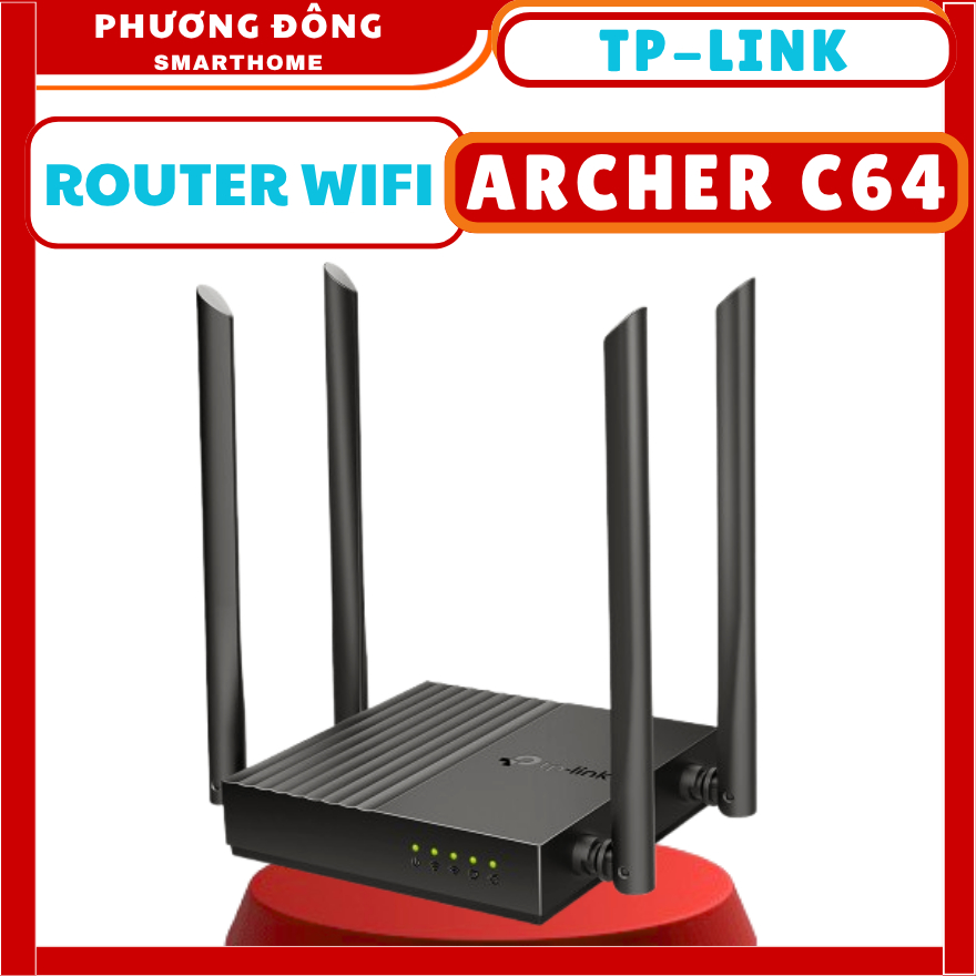 ROUTER WIFI TP-LINK ARCHER C64/ARCHER C50/ARCHER C54 - Băng tần Kép, Phủ sóng tốt, Truy cập lên đến 