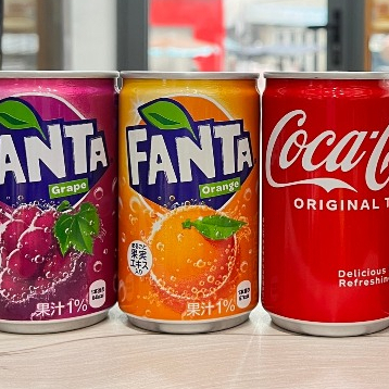 Lon Fanta cam/ Fanta nho/ Coca  Nhật 160ml