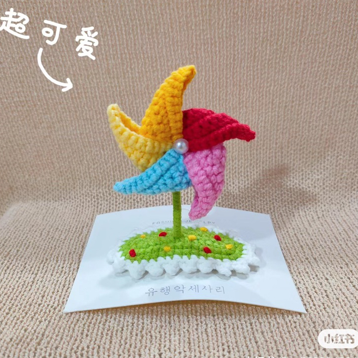 Kẹp tóc bằng len handmade