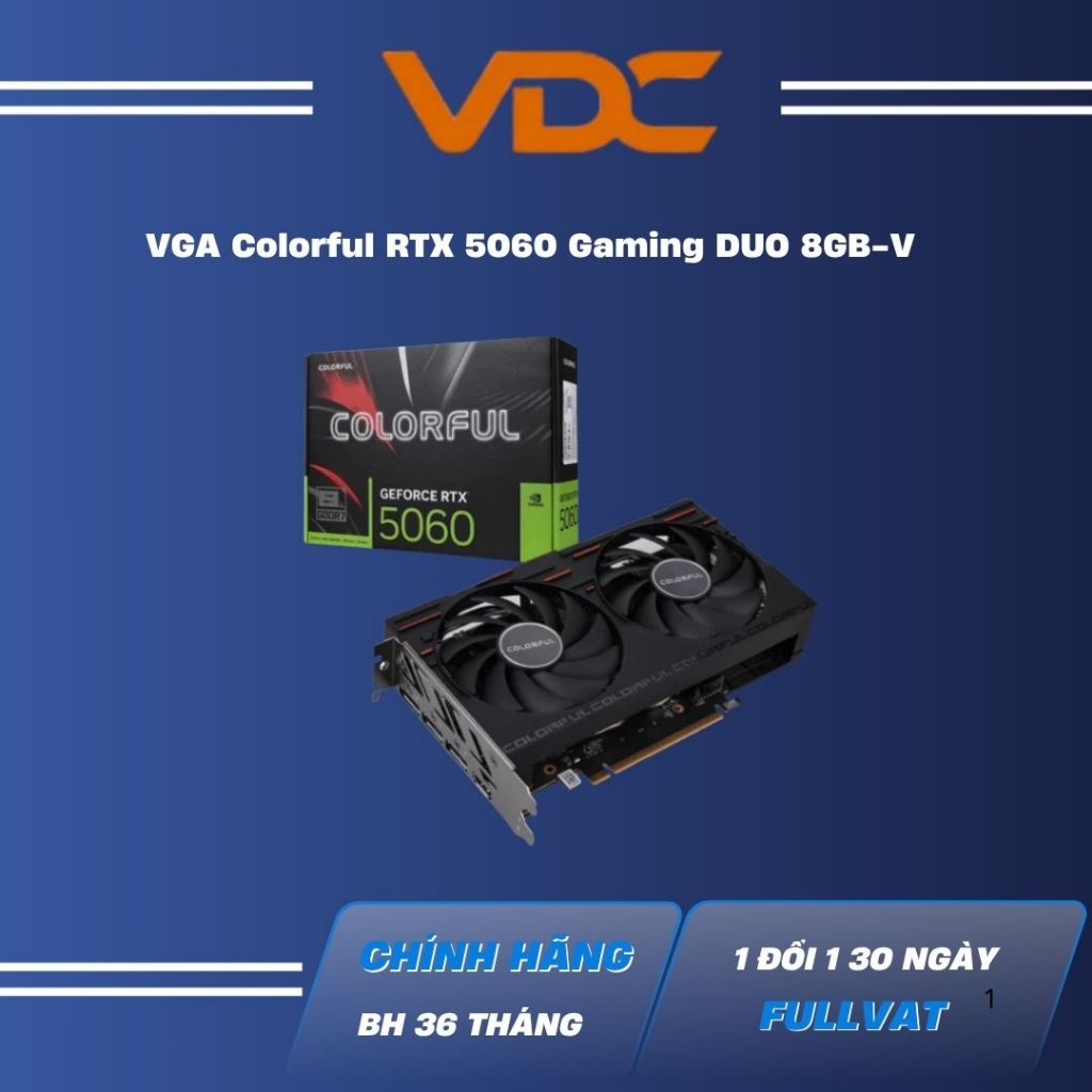 VGA Colorful RTX 5060 Gaming DUO 8GB-V