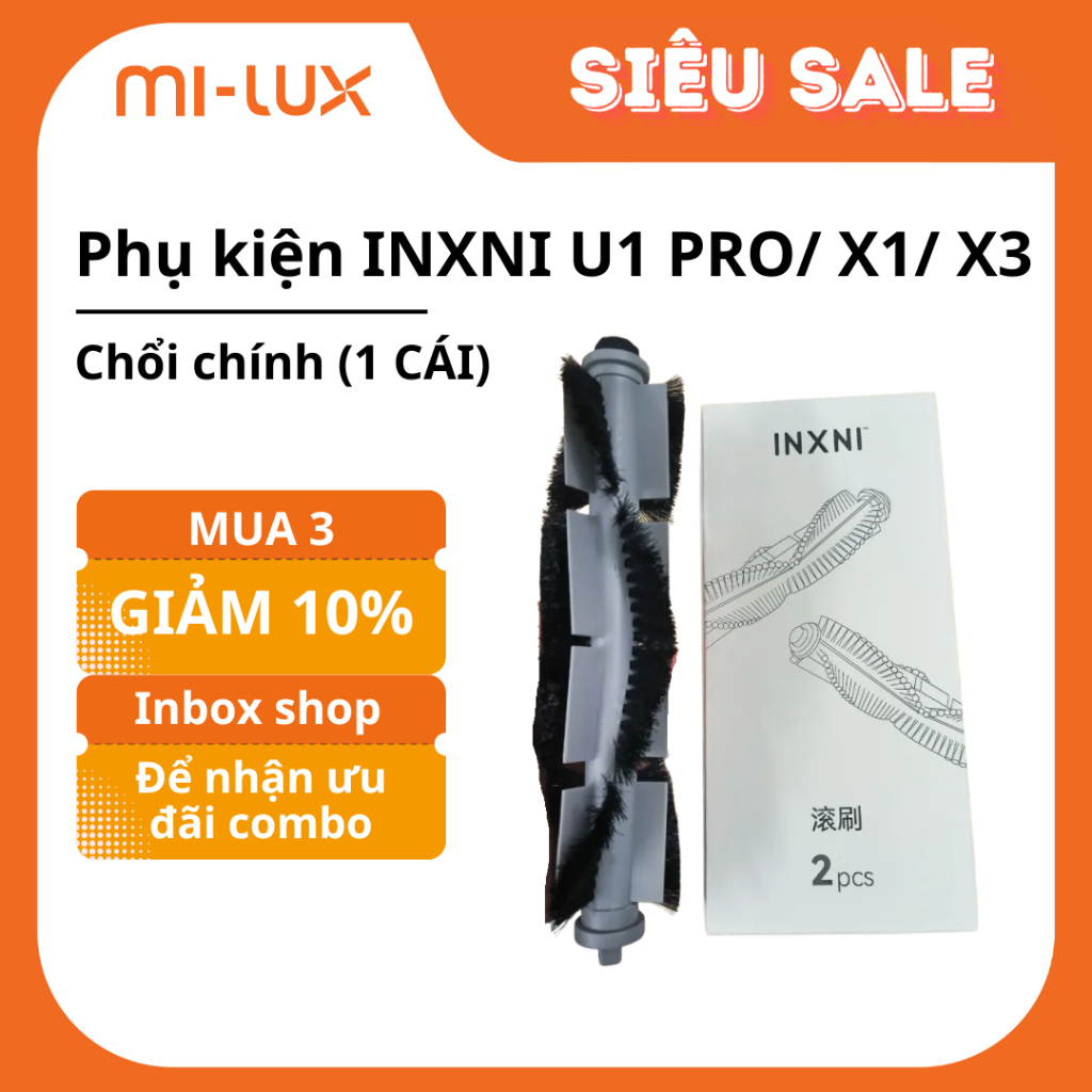 PHỤ KIỆN CHỔI QUÉT, KHĂN LAU, MÀNG LỌC CHO ROBOT HÚT BỤI INXNI X3/ X3 PRO