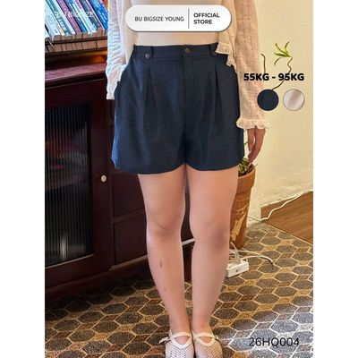 Quần short chun sau cá cạp BIGSIZE (55kg đến 95kg) – 26HQ004 - [BU Bigsize]
