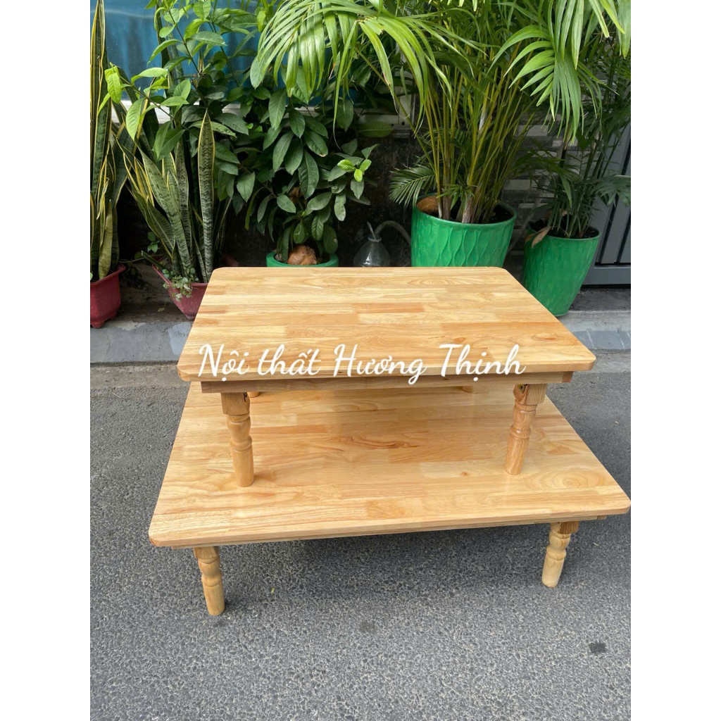 Bàn Bệt, Bàn Hoc,, Bàn Gấp Gọn Macca Chân Tiện Gỗ Cao Su Bền Đẹp