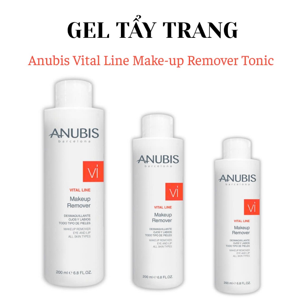 [CHÍNH HÃNG] Gel tẩy trang Anubis Vital Line Makeup Remover Tonic 200ml