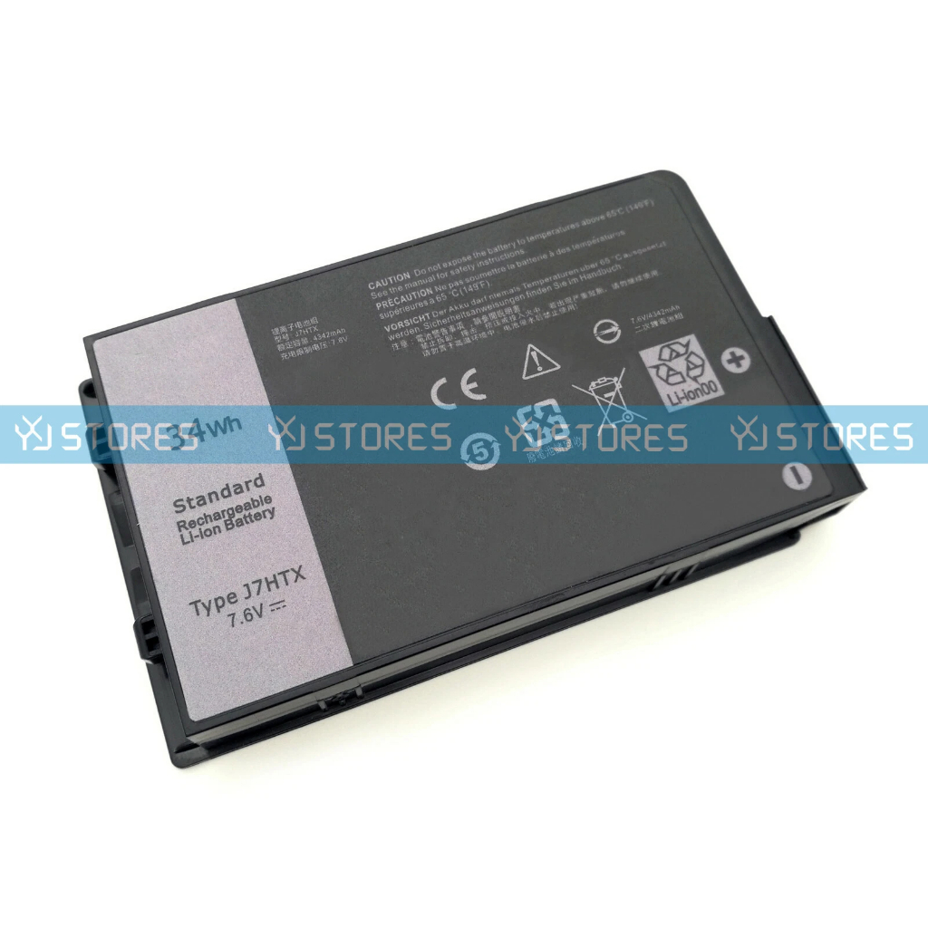 Pin laptop Dell Latitude 7202 7212 7220 Rugged J7HTX 02JT7D 7XNTR FH8RW 34wh Zin