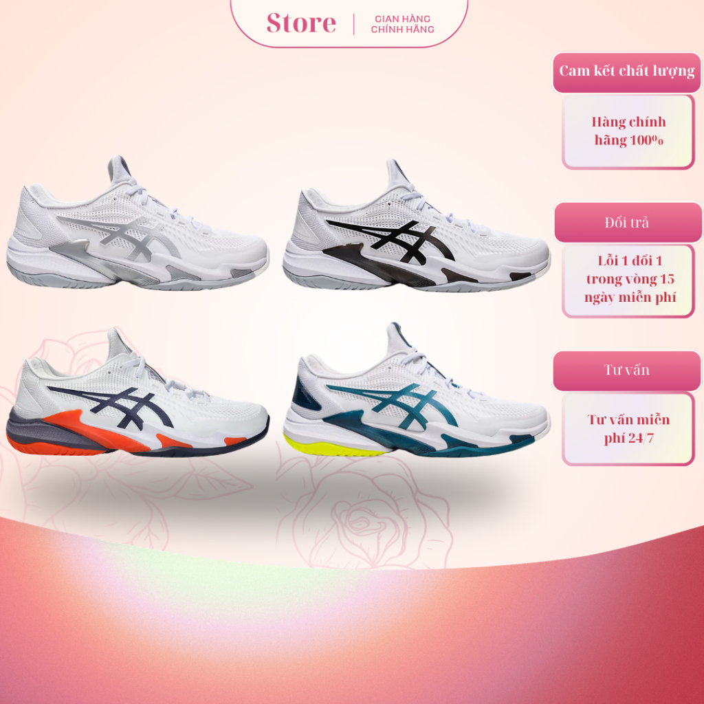 [ Chính Hãng ] Giày Thể Thao Asics Court FF3 Novak Full Box