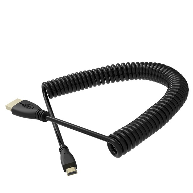 Dây HDMI micro dạng lò xo xoắn