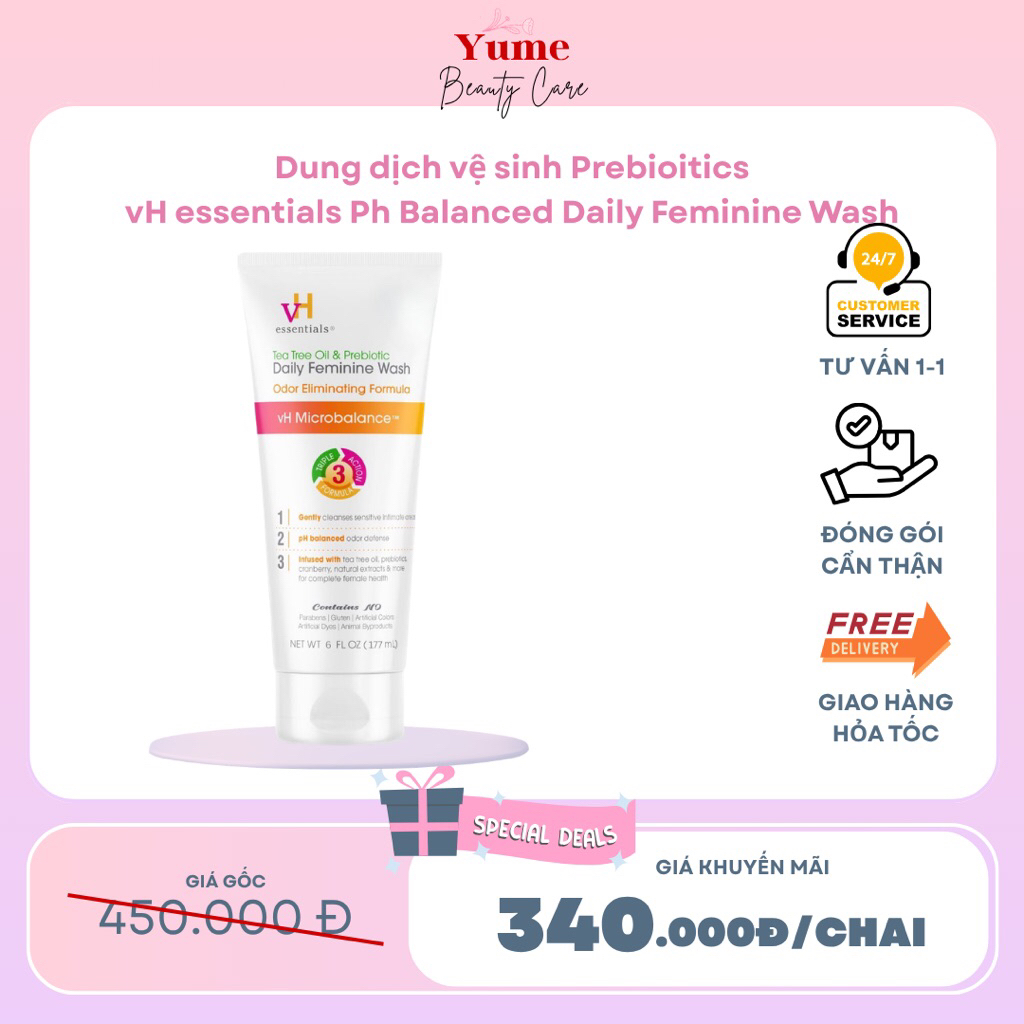 Dung Dịch Vệ Sinh Phụ Nữ vH Essentials