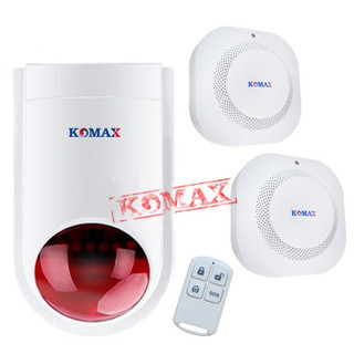 TRUNG TÂM BÁO CHÁY KHÔNG DÂY CHO GIA ĐÌNH. Thiết Bị Báo Cháy Báo Khói Tần Số 433 Mhz Kèm Điều Khiển