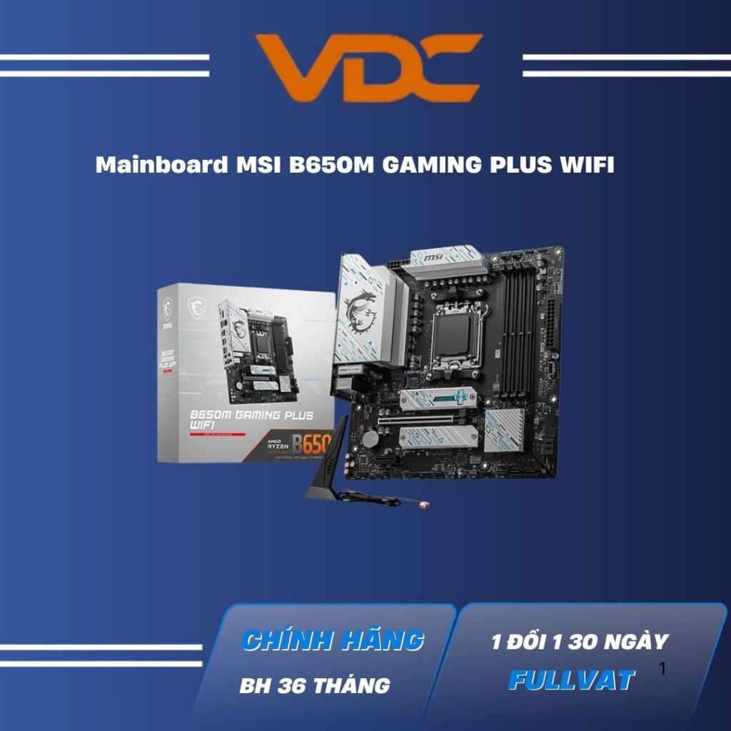 Mainboard MSI B650M Gaming Plus Wifi DDR5 (M-ATX / AM5)