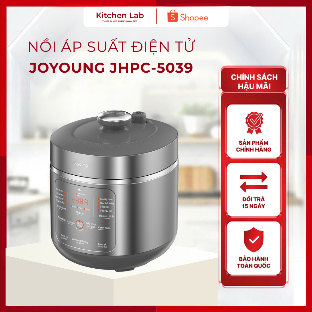 Nồi Áp Suất Đa Năng Joyoung JHPC-5039 Dung Tích 5 Lít, 2 Lòng Nồi, Bảng Điều Khiển Tiếng Việt