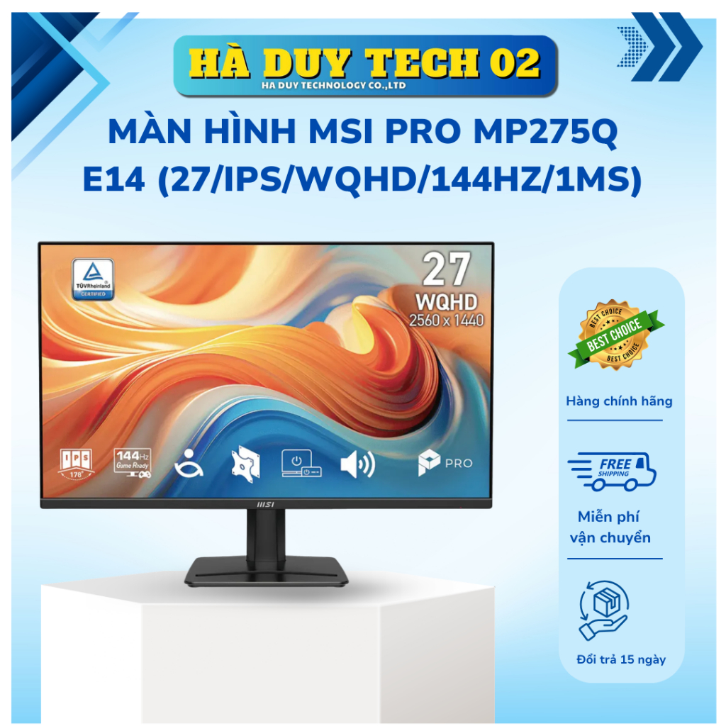 Màn Hình MSI PRO MP275Q E14 - Chính Hãng - Bảo Hành 24T - Ha Duy Tech