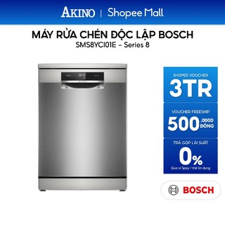 Máy rửa chén độc lập Bosch SMS8YCI01E Serie 8 - Hàng Chính Hãng