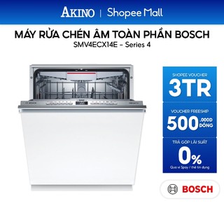 Máy Rửa Chén Âm Toàn Phần Bosch SMV4ECX14E Serie 4 - Hàng Chính Hãng